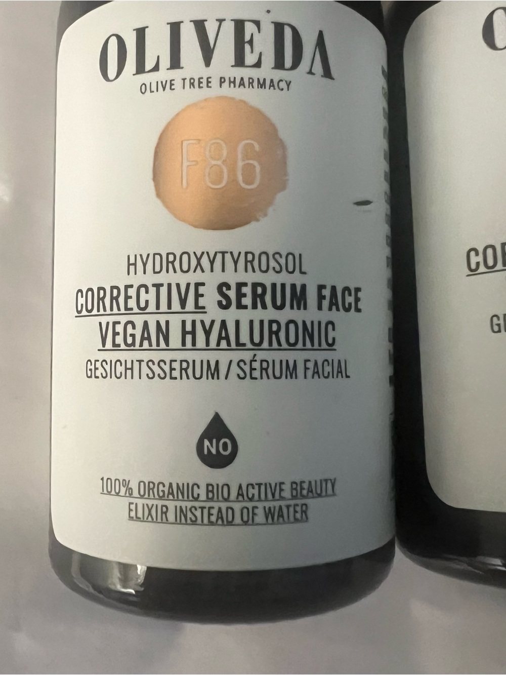 LAST CHANCE OLIVE F86 Corrective Vegan Hyaluronic serum NEW (3) bottles - Picture 2 of 4